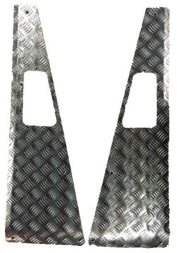 DEFENDER CHEQUER PLATE WING TOP PROTECTORS PUMA