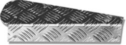 DEFENDER REAR MUD FLAP MOUNTING BRACKETS CHEQUER PLATE