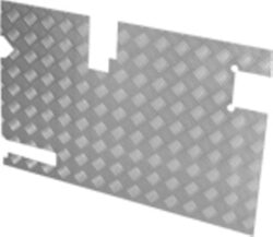 DEFENDER TREAD PLATE REAR DOOR CASE (FITS LR509A ALR6852)(86-2006) 130MM WIPER CUT OUT 