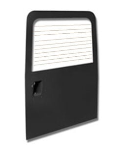 DEFENDER REAR DOOR WITH ALUMINIUM SKIN 1986 - 2006 NOT PUMA (HEATED GLASS)