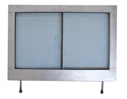 R/H 2ND ROW GALV DOOR TOP (GLAZED)