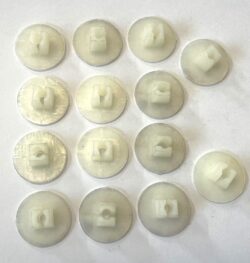 WHITE LOCKNUT (14 PER KIT)