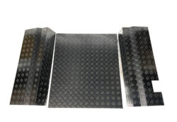 Defender 110 Puma Chequer Plate Load Area Black