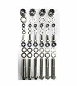 HEX HEAD BOLT KIT DEFENDER FRONT RADIUS ARM & REAR TRAILING ARM A4-80 S/STEEL