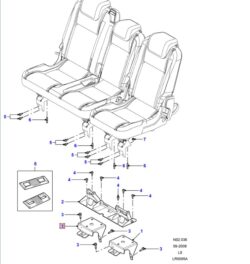 110 PUMA 2ND ROW SEAT CHASSIS MOUNTING BRACKET - Image 3