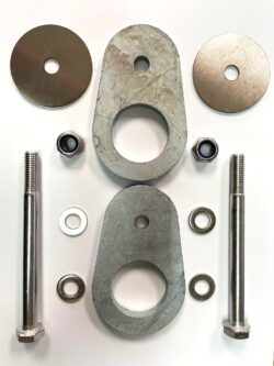 TOWING EYE HEX HEAD BOLT KIT WITH PLATES (577509) (A4-80 STAINLESS)