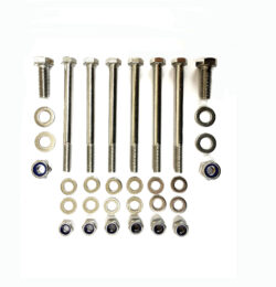 Defender 300TDi Gearbox Crossmember To Chassis A4-80 SS Fixing Kit