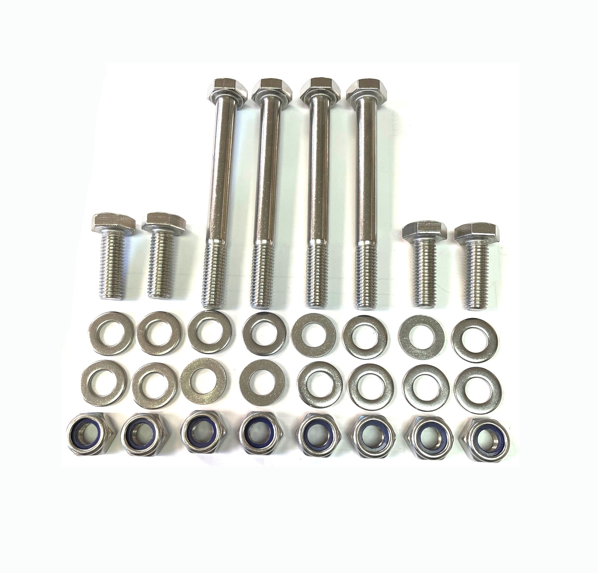 Defender 200TDi (NTC9262) Gearbox Crossmember To Chassis A4-80 SS Fixing Kit