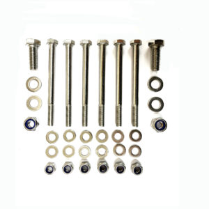 Defender 300TDi Gearbox Crossmember To Chassis A4-80 SS Fixing Kit