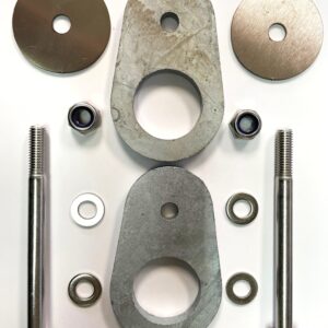 Towing Eye Hex Head Bolt Kit With Plates (577509) (A4-80 Stainless)