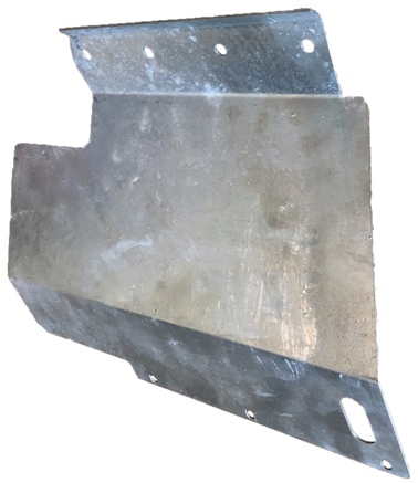 Range Rover Clasic Rear Mudflap Mounting Brackets O/S (R/H) Galvanised