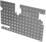 Defender Chequer Plate Door Card 1983-2006 (Wiper Motor Cut Out)