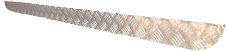 Defender Full Front Bumper Cover - Chequer Plate