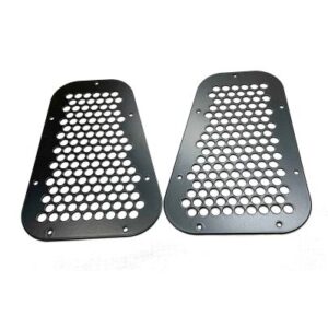 Wing Top Air Intake Brushed Stainless Steel (1.5MM) Powder Coated Black LR405BSSB