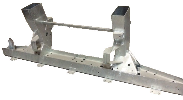 90" Nas Spec Rear Crossmember 480Mm Extension Legs Galvanised