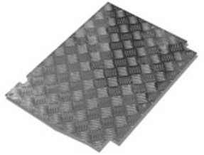 90/110/130" Front Floor Tread Plate V8 300 Tdi, Td5 & V8