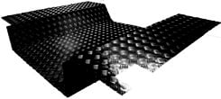 Defender 90" Tdi Chequer Plate Load Area Black