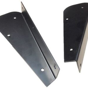 Pair Of Rear Mudflap Brackets (Black Powder Coated) LR725