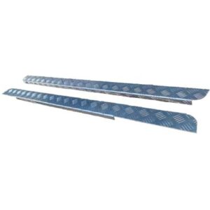 Defender 90" Chequer Plate Sill Protectors