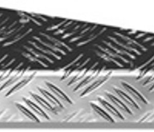 Defender Rear Mud Flap Mounting Brackets Chequer Plate