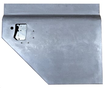 Galvanised Right Hand Early 110 Second Row Split Door Bottom For Land Rover Series Anti Burst With Lock Hole (S)
