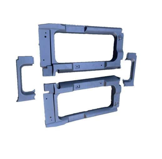 Defender 90 Light Grey (Loy Colour) Interior Rear Side Panels With Window Cut Outs TR21